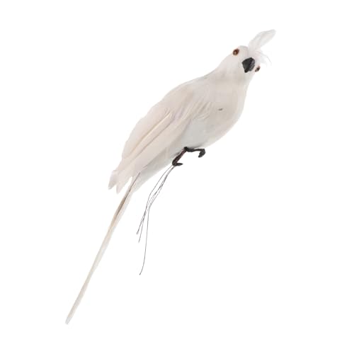 Hemobllo simulierte Papageienverzierung realistischer Vogel realistische Vögel für den Garten falsche Vögel Papagei-Ornament Schaum Weiß Hemobllo simulierte Papageienverzierung realistischer Vogel realistische Vögel für den Garten falsche Vögel Papagei-Ornament Schaum Weiß von Hemobllo