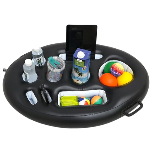Hemore Aufblasbare Poolbar, 29, 5 x 17 x 4, 7 Zoll Mehrzweck-Schwimmkühler mit Griff, tragbares schwimmendes Tablett für Poolpartys, Strand und Hemore Aufblasbare Poolbar, 29, 5 x 17 x 4, 7 Zoll Mehrzweck-Schwimmkühler mit Griff, tragbares schwimmendes Tablett für Poolpartys, Strand und von Hemore