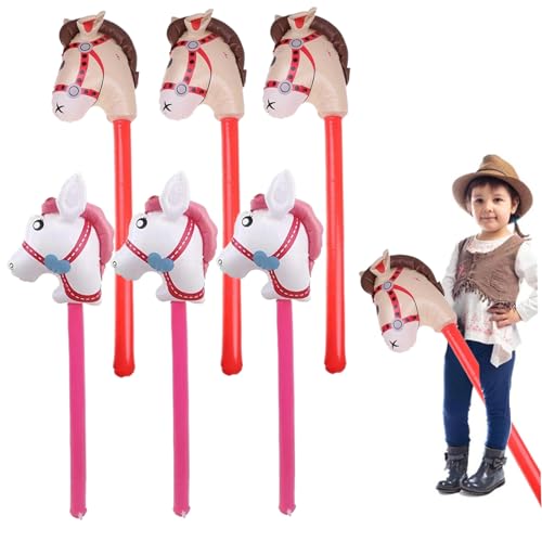 Hemore Aufblasbares Stick Pferd, 6pcs 37,8 -Zoll -Pferdestick -Stickballon, Blasen Sie Pferde auf Stock, aufblasbarer Pferdeballon für Geburtstagsfeier -Dekorationen zur Pferde. Hemore Aufblasbares Stick Pferd, 6pcs 37,8 -Zoll -Pferdestick -Stickballon, Blasen Sie Pferde auf Stock, aufblasbarer Pferdeballon für Geburtstagsfeier -Dekorationen zur Pferde. von Hemore