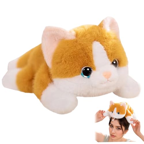 Hemore Gewichtete Plüsch niedliche gewichtete Katze Stofftiere PP Baumwolle gefüllt Katze Plüsch, 11, 8 Zoll weiches Kätzchen Kissen Geschenke für Kinder Erwachsene Weihnachten, braun, gefülltes Tier Hemore Gewichtete Plüsch niedliche gewichtete Katze Stofftiere PP Baumwolle gefüllt Katze Plüsch, 11, 8 Zoll weiches Kätzchen Kissen Geschenke für Kinder Erwachsene Weihnachten, braun, gefülltes Tier von Hemore