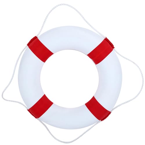 Hemore Life Preserver Ring, 20-Zoll-Schaumpool-Schwimmring mit Nylonseil, leichtem Schwimmring, Lebensring Boje für Kinder 3-10 Jahre altes Schwimmbad mit Verwendung von Hemore