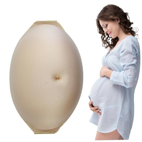 Schwangeres Bauch lebensechtiger Schwamm Schwangerschaftsbauch bequem künstlich künstlich leichte Mutterschaftsfotoshoots -Requisiten für Cosplay, Bühnenaufführungen, kein Gürtel, Halloween -Dekor von Hemore