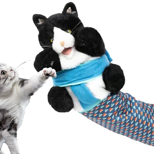 Animal Hand Puppets, Cats Puppet Wrestler, Interactive Cat Wrestling Toy Hand Puppet, Plush Cat Hand Puppet for Cat Play, Hand Puppet Cat Toy with Sturdy Padding Animal Hand Puppets, Cats Puppet Wrestler, Interactive Cat Wrestling Toy Hand Puppet, Plush Cat Hand Puppet for Cat Play, Hand Puppet Cat Toy with Sturdy Padding von Hemousy