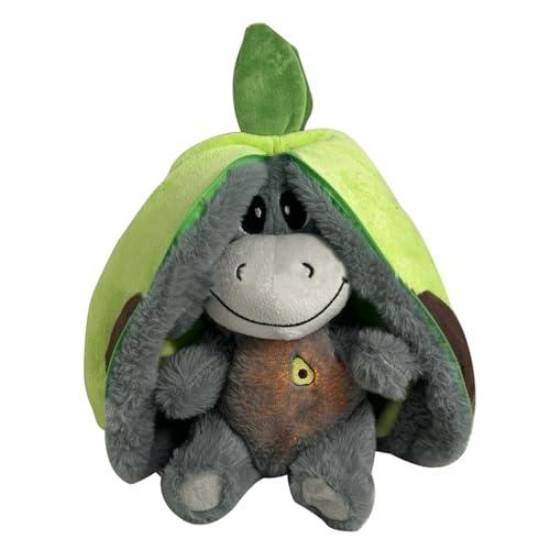 Hemousy Avocado Donkey2025 Breathing Stuffed Animals for Anxietys, Anxietys Stuffed Animals for Adults Kids, Cute Plush 2025Donkey Dolls with Realistic Breathing and Light von Hemousy