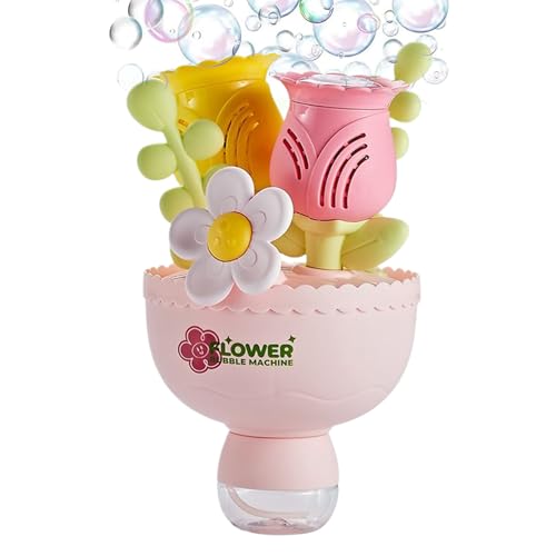Hemousy Blasenmaschine | Blumenstrauß Automatische Blasenmaschine | Batteriebetriebenes Spielset mit bunter Beleuchtung für draußen, perfekt für Kinder zu Halloween Geburtstag und Hemousy Blasenmaschine | Blumenstrauß Automatische Blasenmaschine | Batteriebetriebenes Spielset mit bunter Beleuchtung für draußen, perfekt für Kinder zu Halloween Geburtstag und von Hemousy