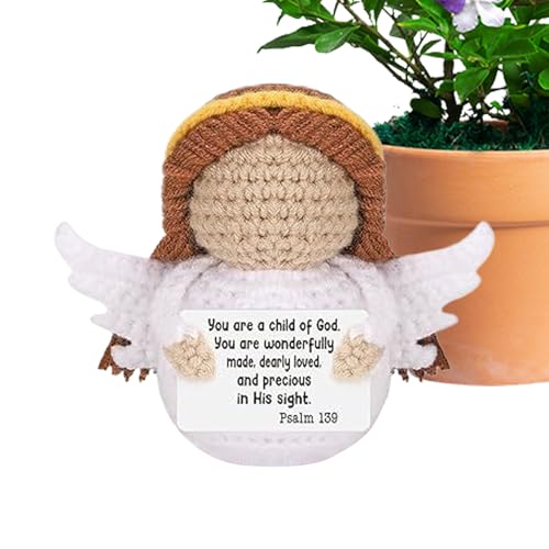 Hemousy Positive Crochet - Fröhlicher Engel | Häkeldeko Motivationsaccessoires Für Geburtstag Lehrer Schreibtisch Deko Wohnaccessoire Hemousy Positive Crochet - Fröhlicher Engel | Häkeldeko Motivationsaccessoires Für Geburtstag Lehrer Schreibtisch Deko Wohnaccessoire von Hemousy