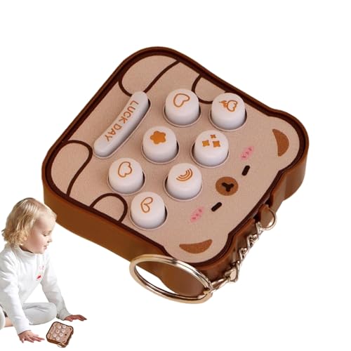 Hemousy Schlüsselanhänger - Hammerchen Spiel Fidget Spielzeug - Stressabbauendes Niedliches Leuchtendes Fidget Tragbares Entspannungsaccessoire Für Zu Hause Geburtstagsbeutel Erwachsene Kinder von Hemousy