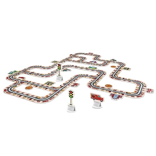Puzzle-Auto-Track-Spielzeug - Spielschienen-Set mit Auto für Kleinkinder - Vorschulspielzeug für Klassenzimmerbelohnungen, Eltern-Kind-Interaktion, Früherziehung im Klassenzimmer Hemousy von Hemousy