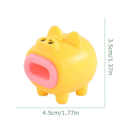 Schweinchen Stressspielzeug - Sensorisches Stressspielzeug - Squeeze-Teigball, sensorisches Stressspielzeug, hochelastisches, lustiges und entspannendes Schweinespielzeug für Kinder und Hemousy von Hemousy
