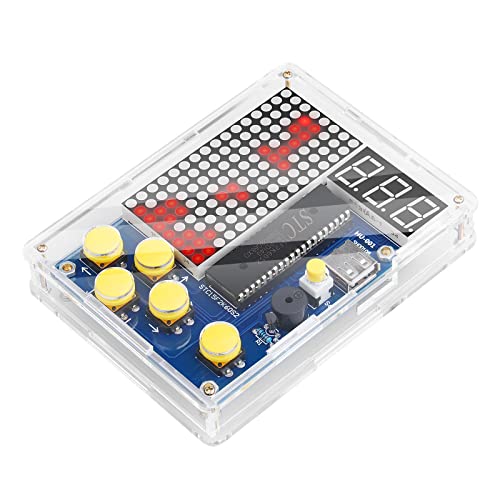 DIY-Spielkonsolen-Handset mit Acrylgehäuse, Lötübungsset, DIY-Retro-Classic-Elektronik-Set für Mint-Schulbildung von Henakmsl