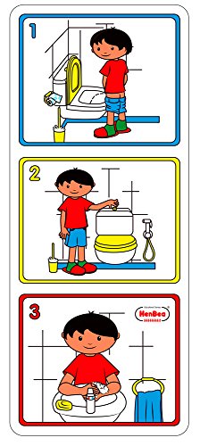 Henbea – Cartel Expressionisten Hygiene WC für Kinder (856) von Henbea