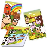 Farmtiere Notizblock, Mitgebsel für Bauernhof Kindergeburtstag, 1 Stück Farmtiere Notizblock, Mitgebsel für Bauernhof Kindergeburtstag, 1 Stück von Henbrandt Ltd