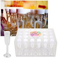 Großpack Seifenblasen im kleinen Sektglas, 24 Stk, 9,5cm Großpack Seifenblasen im kleinen Sektglas, 24 Stk, 9,5cm von Henbrandt Ltd