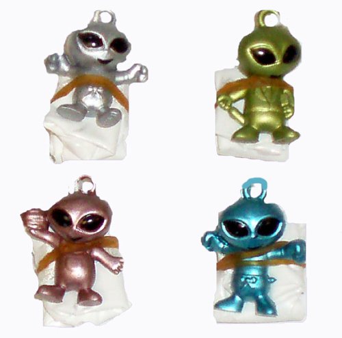 12 gemischte Aliens mit Fallschirmen (Alien parachutists) von Henbrandt