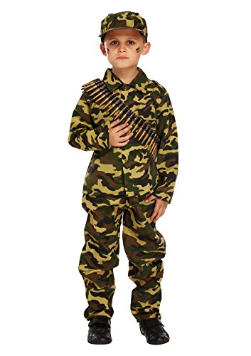Fancy Pants Party Store Boys Kids Army Uniform War Camouflage Book Day Fancy Dress Costume All Ages VEX U00182/183/184 (4-6 Years) by von Henbrandt
