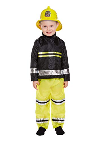 GUBA® Kostüm für Jungen und Mädchen, Feuerwehrmann, für Kinder von 2–4 Jahren (Kleinkind, 2–4 Jahre, Feuerwehrmann-Kostüm) von Henbrandt