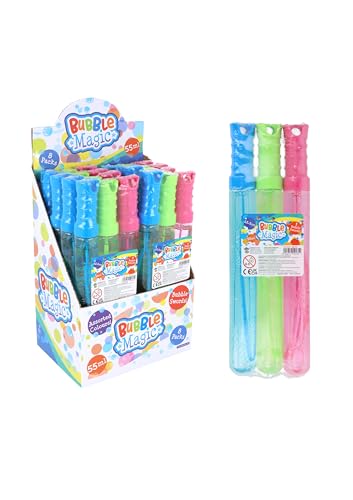 Henbrandt 3er-Pack Seifenblasenschwerter, 3, 55 ml, Kinderspielzeug, Sommerspaß, Seifenblasenstäbe für Kinder, Strand- und Gartenparty, Spiele im Freien, Seifenblasen von Henbrandt