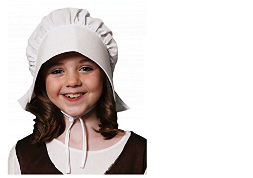HENBRANDT Hut für Mädchen und Kinder, Tudor, viktorianischer Stil, Weiß von Henbrandt