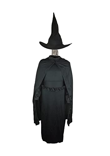 HENBRANDT Klassisches Hexenkostüm für Kinder, Halloween-Kostüm, Größe S/4–6 Jahre, Schwarz HENBRANDT Klassisches Hexenkostüm für Kinder, Halloween-Kostüm, Größe S/4–6 Jahre, Schwarz von Henbrandt