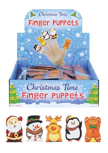 HENBRANDT Weihnachts-Fingerpuppen, 5 Stück - Multicolored, Stoff, Plüsch - Kind von Henbrandt