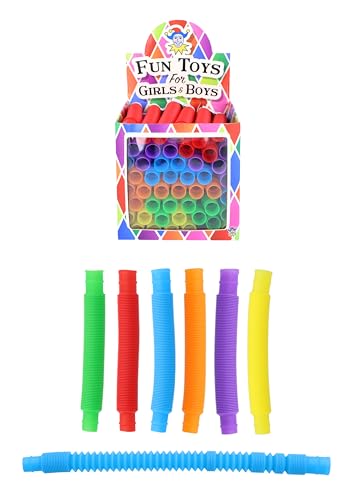 Henbrandt 1 x dehnbares sensorisches Fidget-Tube, 6 lebendige Farben, Stressabbau-Spielzeug für ADHS, Autismus, Angst, Kinder und Erwachsene, erweiterbar, 14–47 cm Henbrandt 1 x dehnbares sensorisches Fidget-Tube, 6 lebendige Farben, Stressabbau-Spielzeug für ADHS, Autismus, Angst, Kinder und Erwachsene, erweiterbar, 14–47 cm von Henbrandt