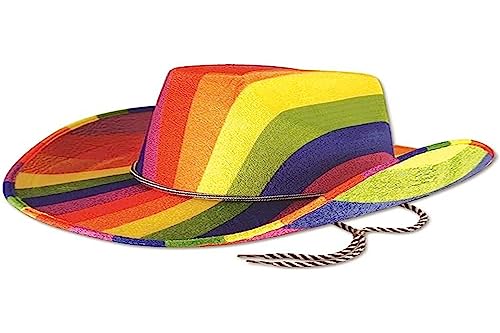 Henbrandt BH678 Regenbogen-Cowboyhut, mehrfarbig von Bristol Novelty