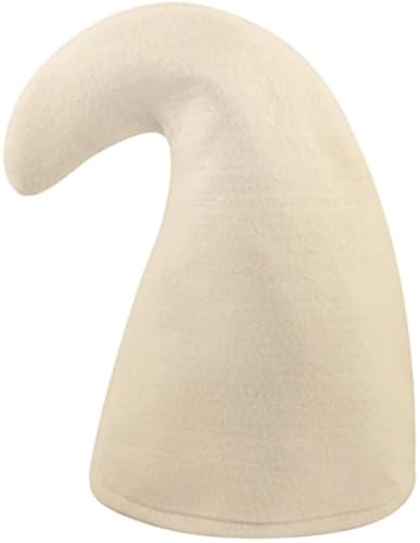 Henbrandt Erwachsene Weiß Gnome Hut Einheitsgröße Märchen Elfe Gartenzwerg Zwerg Hut Student Nacht Halloween Kostüm Cosplay Kostüm Zubehör für Herren und Damen von Henbrandt