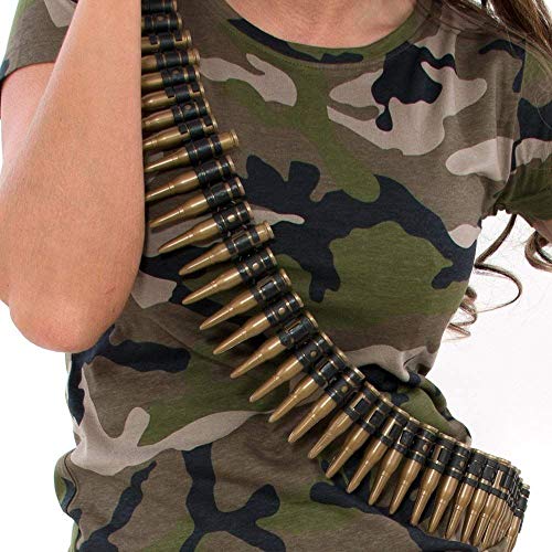 Army 60" long Bullet Belt Fancy Dress Accessory von HENBRANDT
