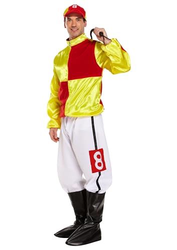 VERKLEIDUNG ERWACHSENE JOCKEY ROT/GELB VERKLEIDUNG ERWACHSENE JOCKEY ROT/GELB von Henbrandt