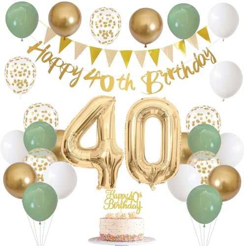 Deko 40. Geburtstag Frauen,40 Geburtstage MäNner,Luftballons Geburtstage,Geburtstagsdeko Mann, Geburtstag Deko Geschenk,Luftballons GrüN,Happy Birthday Girlande,Zahlen ballons 40 Deko 40. Geburtstag Frauen,40 Geburtstage MäNner,Luftballons Geburtstage,Geburtstagsdeko Mann, Geburtstag Deko Geschenk,Luftballons GrüN,Happy Birthday Girlande,Zahlen ballons 40 von HenfuME