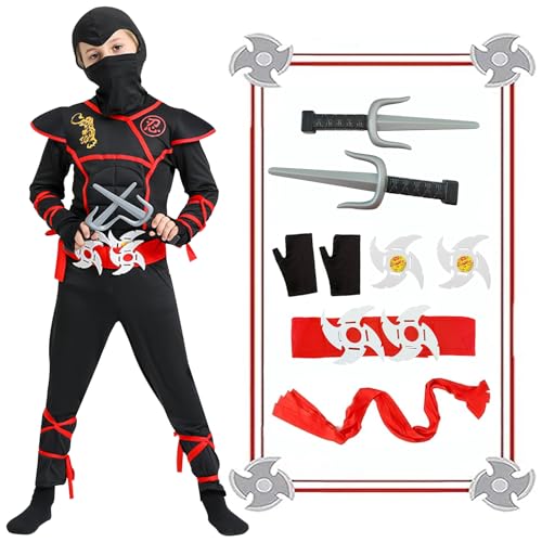 Hengrongshen Kostüm Kinder, Overall Kostüm mit Bringen Sie Handschuhe, Pfeile und Bajonett, Kostüm Kinder Jungen Cosplay Halloween Weihnachtsfeier Karneval (S) von Hengrongshen