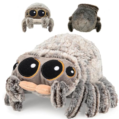 Hengrongshen Kuscheltier spinne, 21 cm springspinne stofftiere weiche und realistische, spinne Kuscheltier mit großen Augen für Geschenk Erwachsene und Kinder Hengrongshen Kuscheltier spinne, 21 cm springspinne stofftiere weiche und realistische, spinne Kuscheltier mit großen Augen für Geschenk Erwachsene und Kinder von Hengrongshen