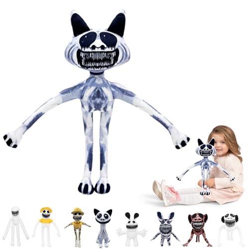 Hengrongshen Zoo-nomaly Plush, 35 cm Zoo-nomaly Peluche, 2024 Neue Zoo Horror Game Plush Cushion für Jungen, Mädchen, Erwachsene, Halloween Geburtstag, Zoo-Anomalie-Stoffpuppe (Langhandkatze) von Hengrongshen