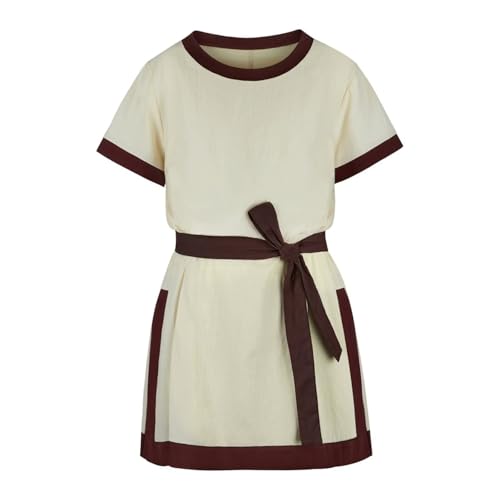 Hengzhifeng Piratenhemd Herren Mittelalter Hemd Wikinger Kostüm Retro Steampunk Tunika (Small, Beige) von Hengzhifeng