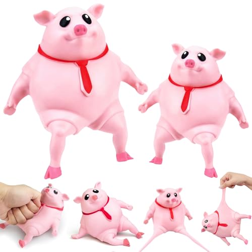 Anti Stress Schwein 2 Stück, Anti Aggressions Schwein, Squishy Squeeze Spielzeug, Stressspielzeug Schwein, Piggy Squeeze Toy, Anti Stress Spielzeug für Erwachsene und Kinder Anti Stress Schwein 2 Stück, Anti Aggressions Schwein, Squishy Squeeze Spielzeug, Stressspielzeug Schwein, Piggy Squeeze Toy, Anti Stress Spielzeug für Erwachsene und Kinder von Henjunu