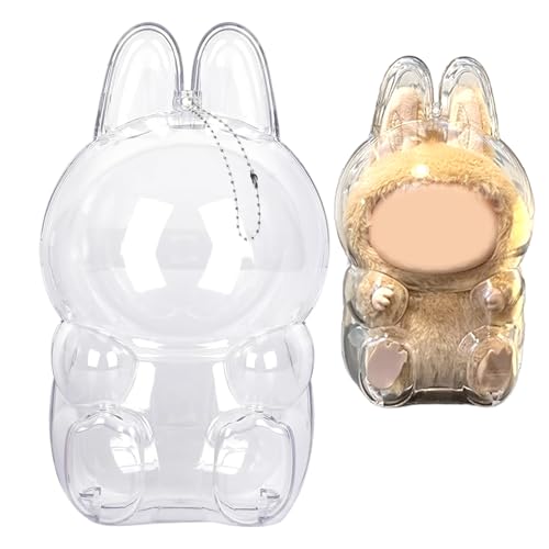 Henjunu Schutzhülle Schlüsselanhänger für Rabubu,Anhänger Bag Charm Schutzhülle Transparente für Plüschspielzeug,Protective Transparente PVC-Tasche für Doll,Mini-Display-Tasche,Installation einfach Henjunu Schutzhülle Schlüsselanhänger für Rabubu,Anhänger Bag Charm Schutzhülle Transparente für Plüschspielzeug,Protective Transparente PVC-Tasche für Doll,Mini-Display-Tasche,Installation einfach von Henjunu