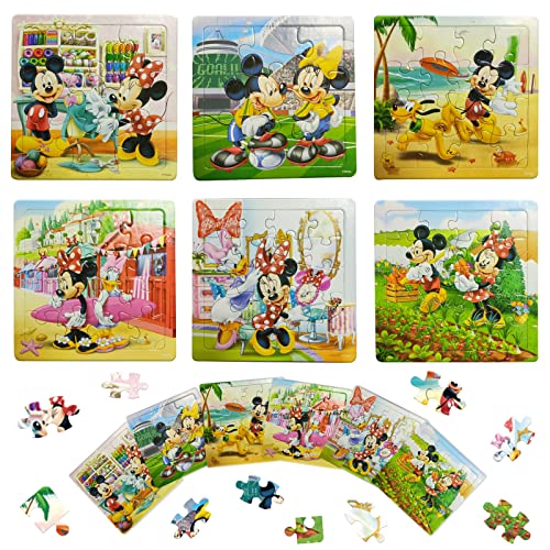 Puzzle ab 3 Jahre,Kinderpuzzle 6 in 1 Bunte Puzzles 6 Sets Kinderpuzzle ab 3 Mouse Puzzle Gehirntraining Spielzeug Rahmenpuzzle im Vorschulalter Lernspielzeug Puzzle für Kinder ab 3 Jahren,Mehrfarbig von Henkodo