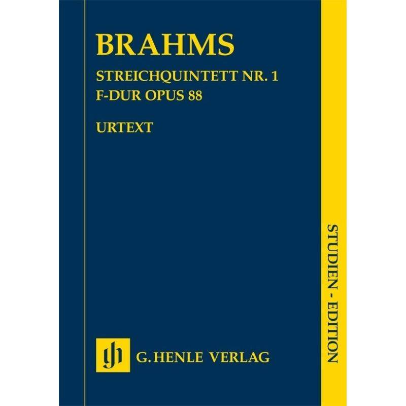 Studien-Editionen / Johannes Brahms - Streichquintett Nr. 1 F-dur op. 88 von Henle
