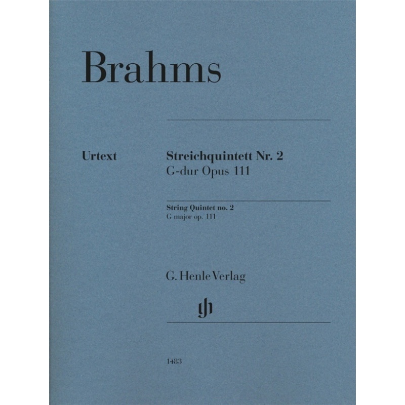 G. Henle Urtext-Ausgabe / Johannes Brahms - Streichquintett Nr. 2 G-dur op. 111 von Henle