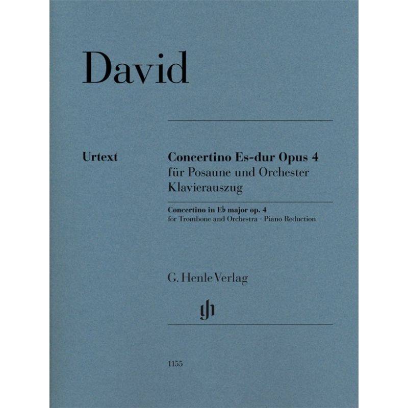 G. Henle Urtext-Ausgabe / Ferdinand David - Concertino Es-dur op. 4 für Posaune und Orchester von Henle