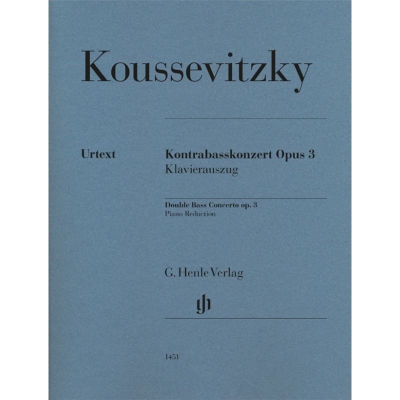 Serge Koussevitzky - Kontrabasskonzert op. 3 von Henle