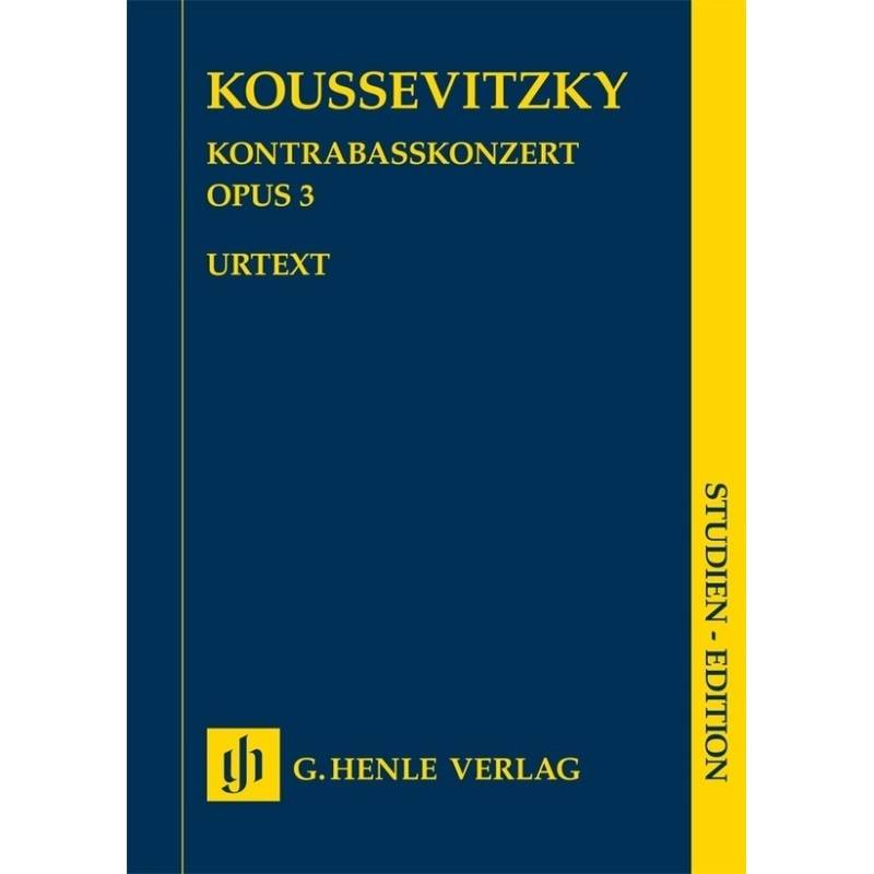 Studien-Editionen / Serge Koussevitzky - Kontrabasskonzert op. 3 von Henle