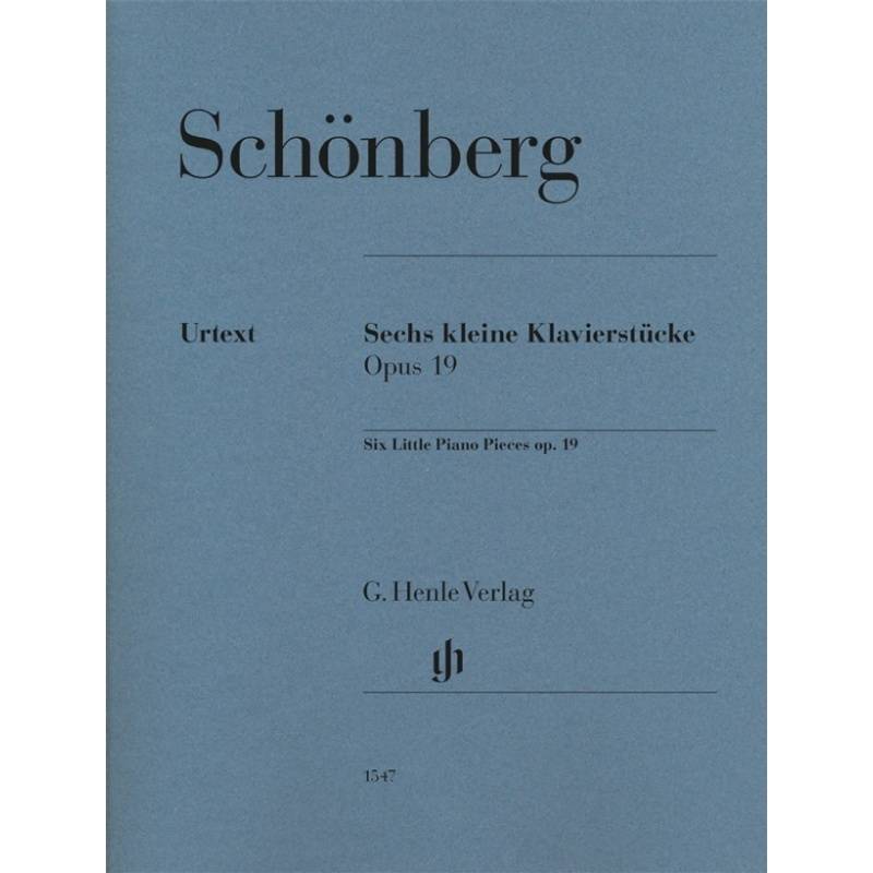 Arnold Schönberg - Sechs kleine Klavierstücke op. 19 von Henle