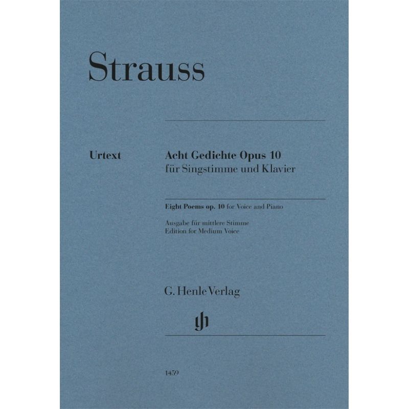 Richard Strauss - Acht Gedichte op. 10 von Henle