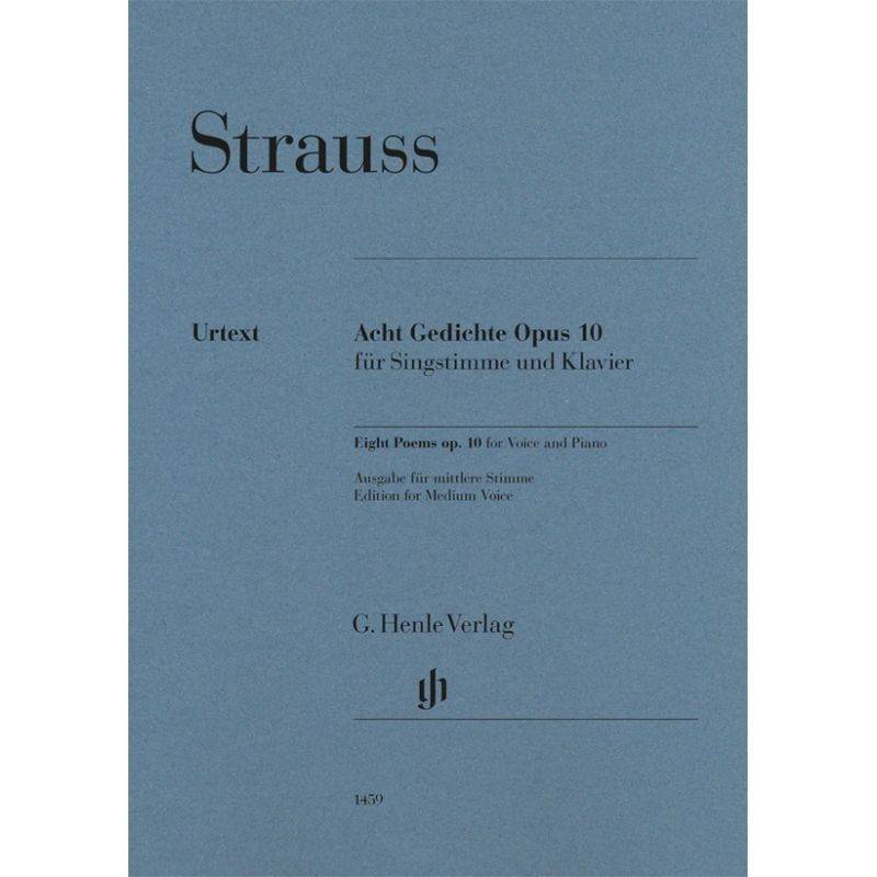 Richard Strauss - Acht Gedichte op. 10 von Henle