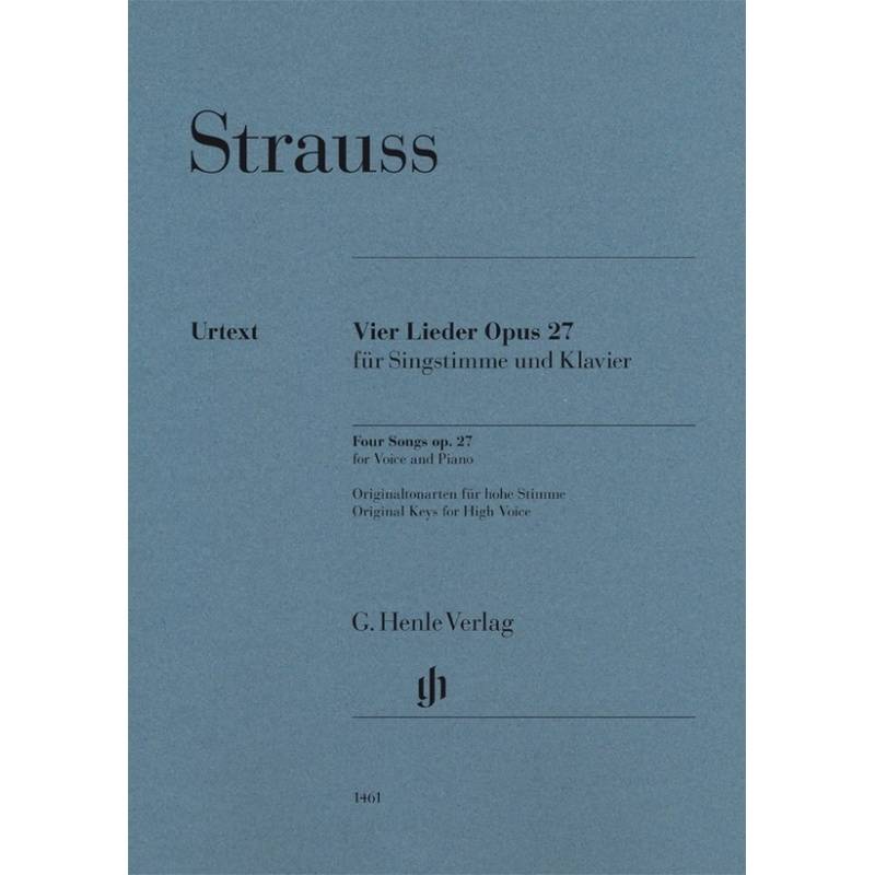 Richard Strauss - Vier Lieder op. 27 von Henle