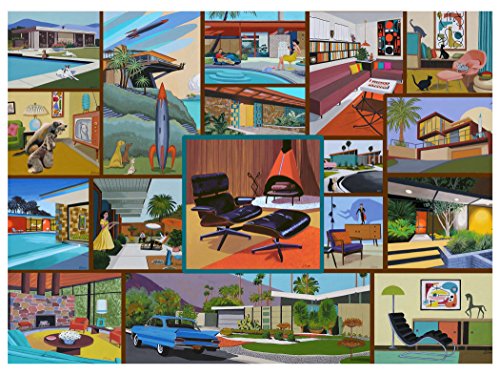 Hennessy Puzzles - Mid Century Modern Jigsaw Puzzle - 1000 Stück - Erwachsene Jigsaw Puzzle - Original Kunstwerk - Made in USA aus Recyclingmaterialien Hennessy Puzzles - Mid Century Modern Jigsaw Puzzle - 1000 Stück - Erwachsene Jigsaw Puzzle - Original Kunstwerk - Made in USA aus Recyclingmaterialien von Hennessy Puzzles