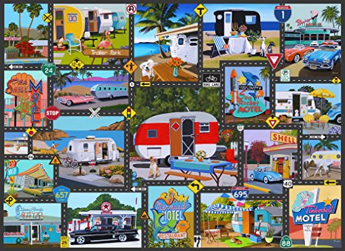 Road Trip USA 1000 Teile Puzzle von Hennessy Puzzles