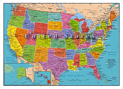 U.S.A. Map Puzzle, 300 Teile von Hennessy Puzzles