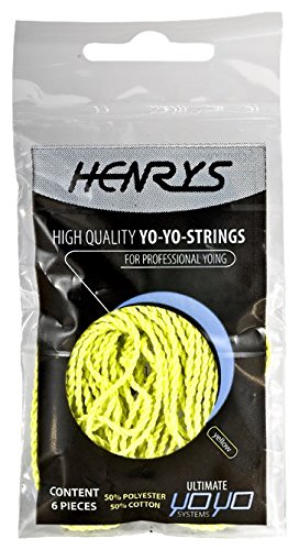 Henrys A01005-S05 - Yo-Yo Ersatzschnüre 6 Stück, gelb von Henrys